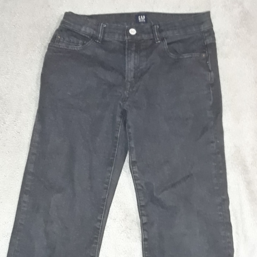 Charcoal black gap denim jeans